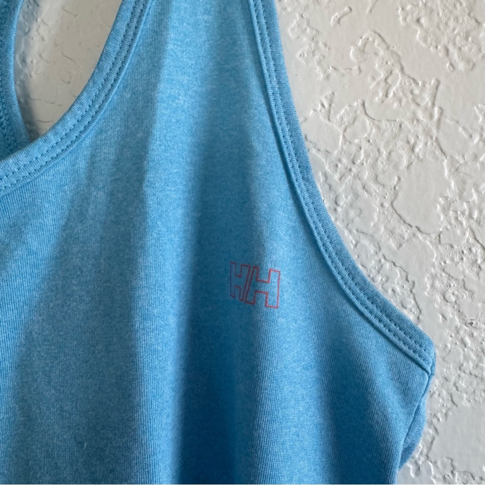 EUC Helly Hansen Light Blue Racerback Tank Top HH X COOL - Picture 3 of 6